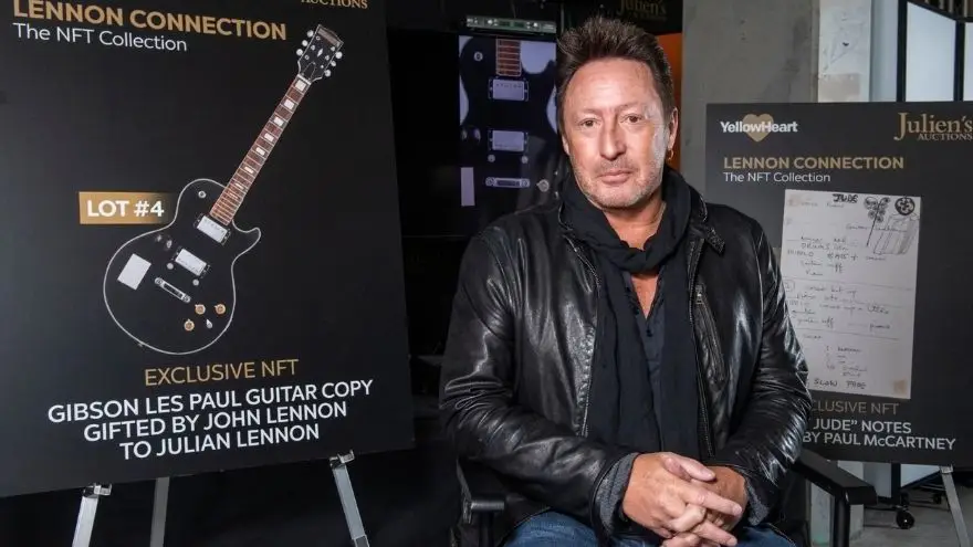 Julian Lennon, hijo del legendario músico, recaudó más de u$s158.000 en la histórica subasta de NFT