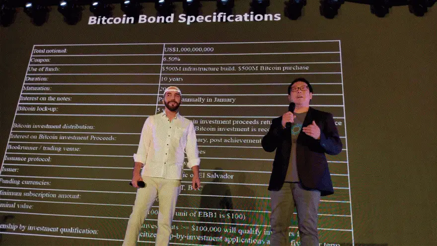 Evento donde se explicó el nuevo Bono Bitcoin
