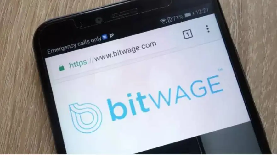 Bitwage suma a Tron