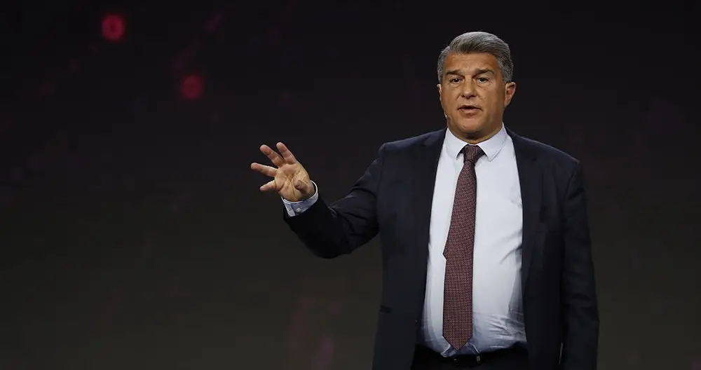 Joan Laporta, presidente del Fútbol Club Barcelona