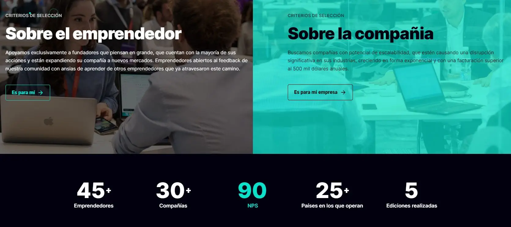 Los detalles del programa de Endeavor
