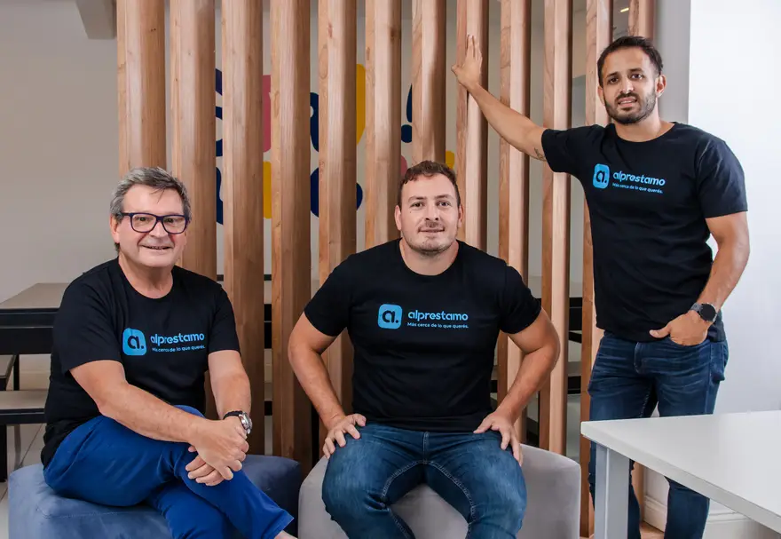 Pablo Blanco, CFO, Julian Sanclemente, CEO,  y Santiago Rivero, COO