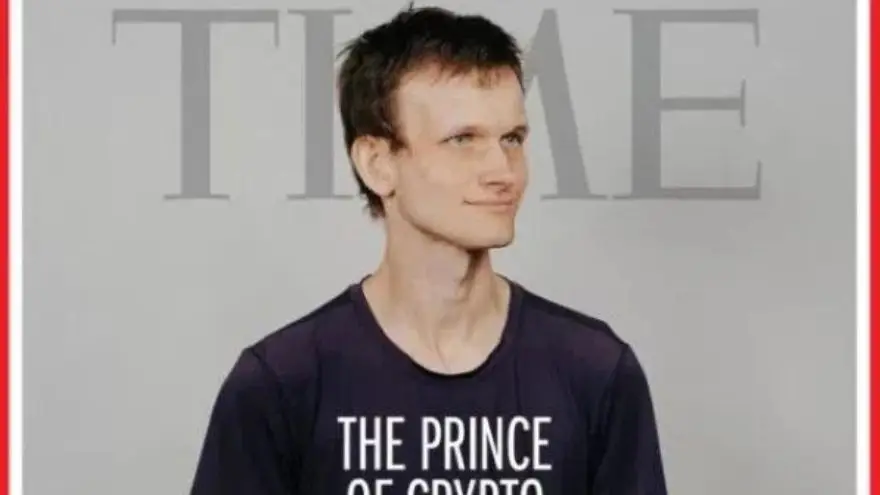 Vitalik Buterin, en la portada de la Revista Times del 23 de marzo