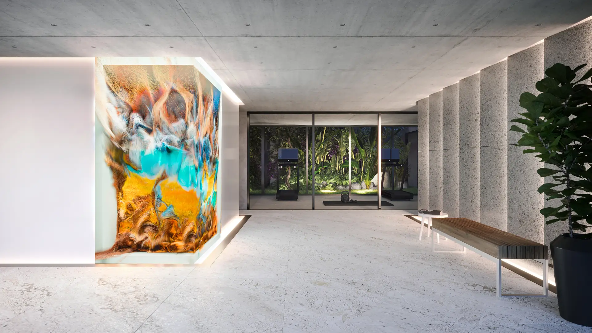 El edificio contará con arte digital qeu cambiará según la estación del año