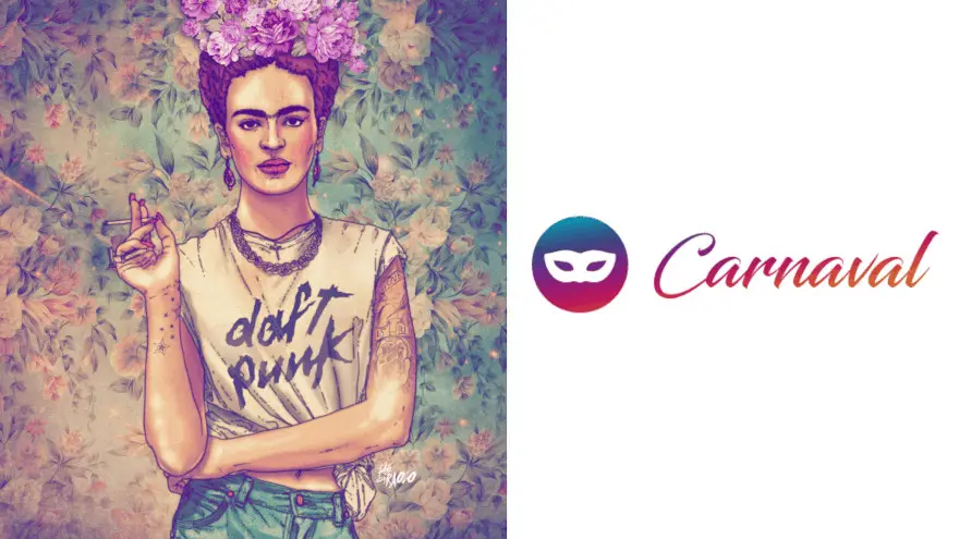 Carnaval en un marketplace de NFT que funciona sobre la red Bitcoin