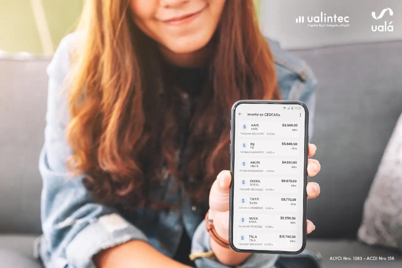Ualá permite invertir en CEDEARs en pesos
