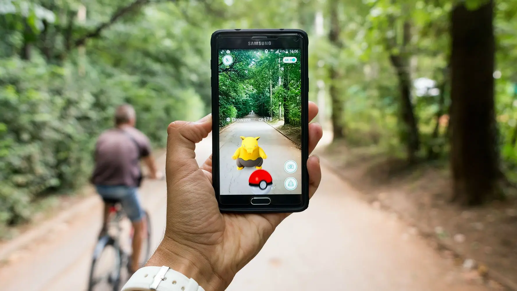 Pokémon Go, el juego con realidad aumentada.