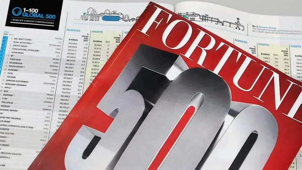 Fortune 500 es una clasificación de las corporaciones más grandes de EE.UU, confeccionado a partir de los ingresos totales