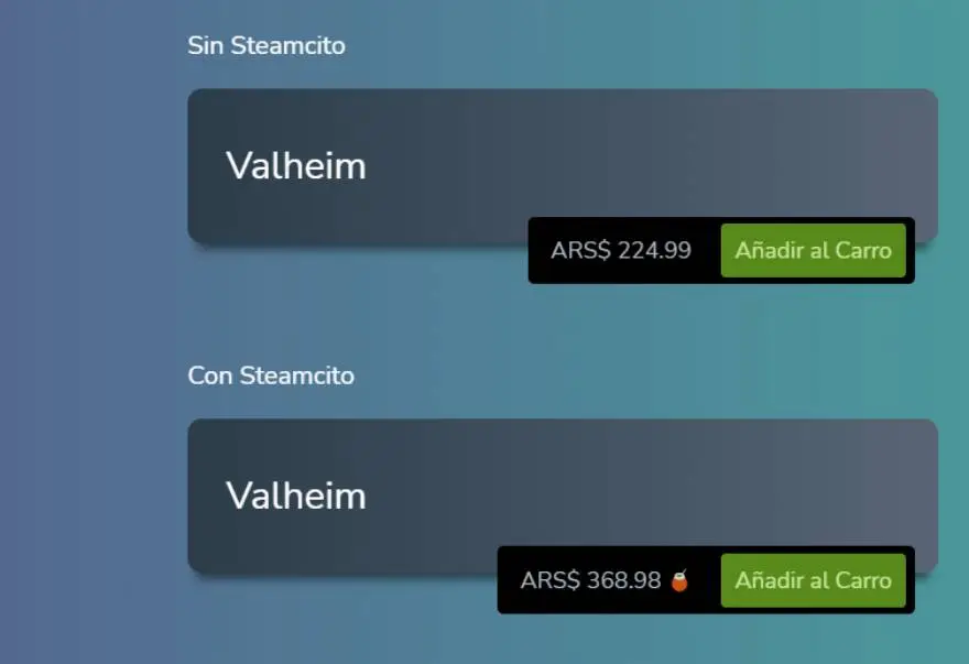 La extensión Steamcito te permite ver el precio final en la página web de Steam
