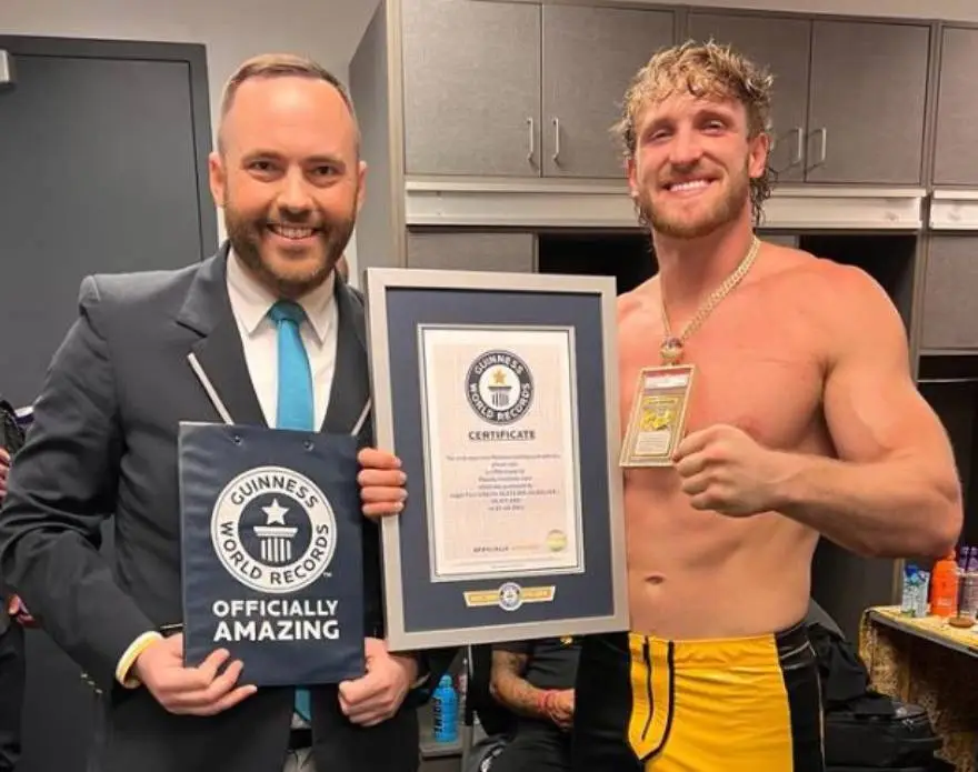 Logan Paul consigue el récord Guiness por la 