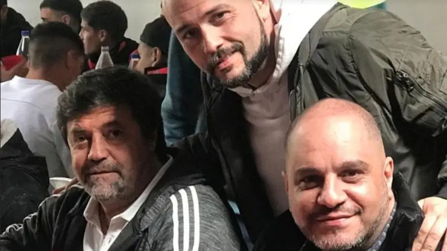 Ricardo Caruso Lombardi (izq) y Leonardo Cositorto (der) hace tres años en la sede del Club Deportivo Español