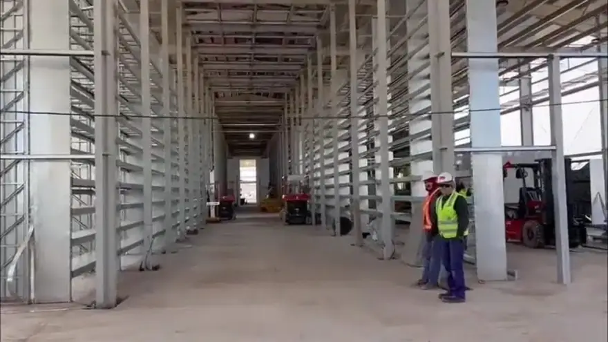 Bitfarms compartió esta imagen de la granja que construye en Río Cuarto.