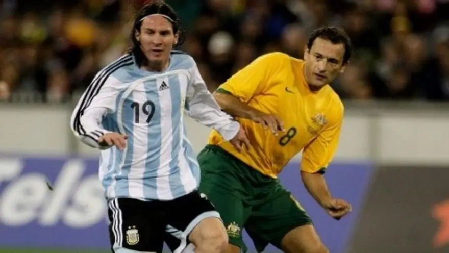 En septiembre de 2007, la Albiceleste derrotó a los Socceroos por 1 a 0 en un amistoso disputado en Sídney.