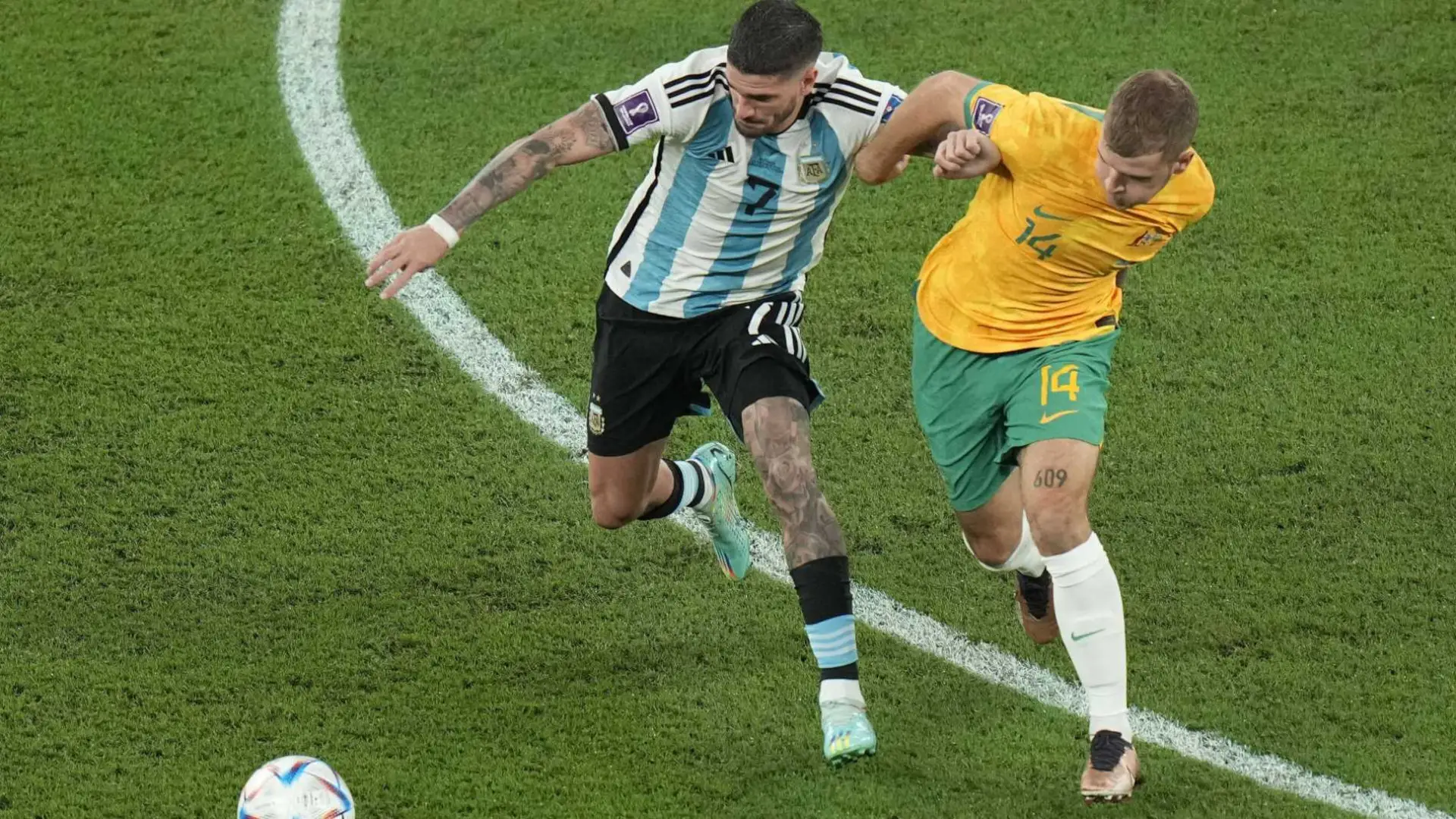 Rodrigo De Paul es duda para el partido ante Países Bajos por los cuartos de final del Mundial Qatar 2022