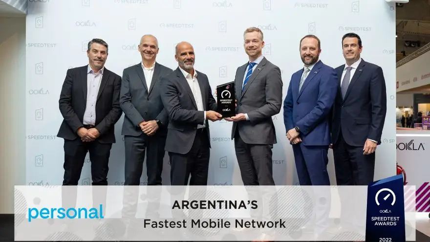Personal, de Telecom, fue premiada como la red móvil más rápida de la Argentina