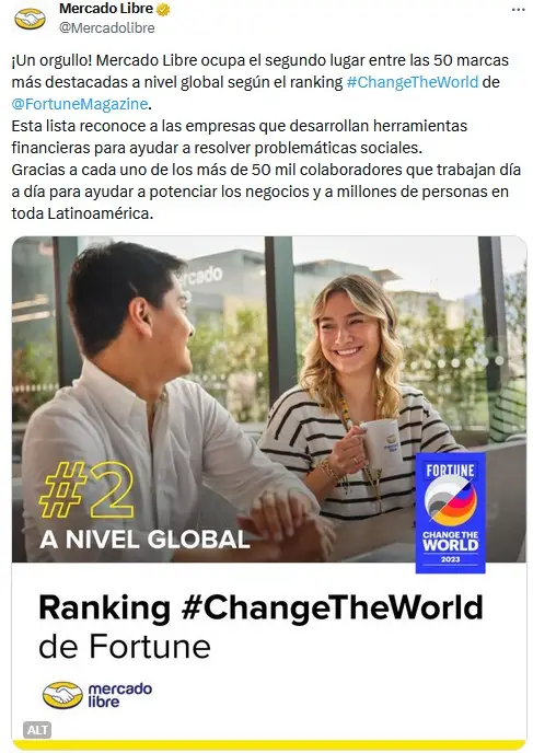 El tuit de Mercado Libre