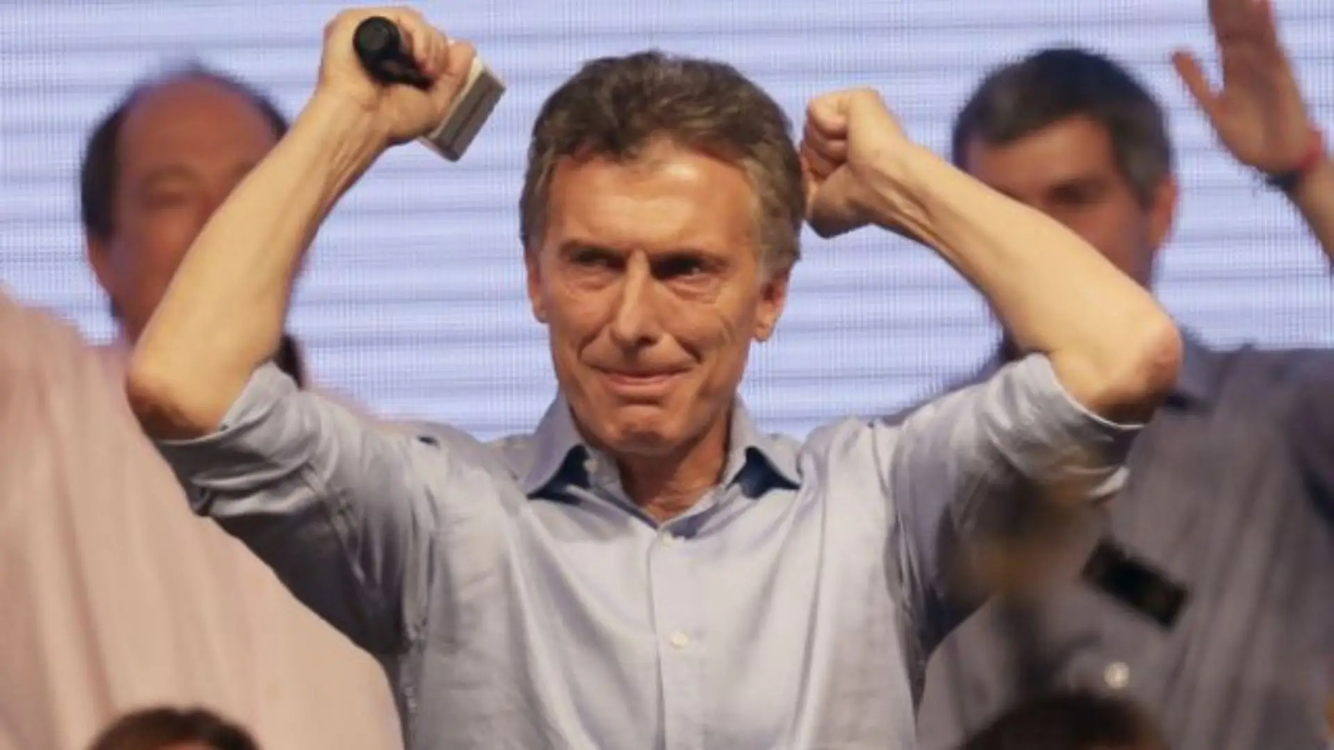 Mauricio Macri en 2015, tras ganar el balotaje por más de 700.000 votos ante Daniel Scioli