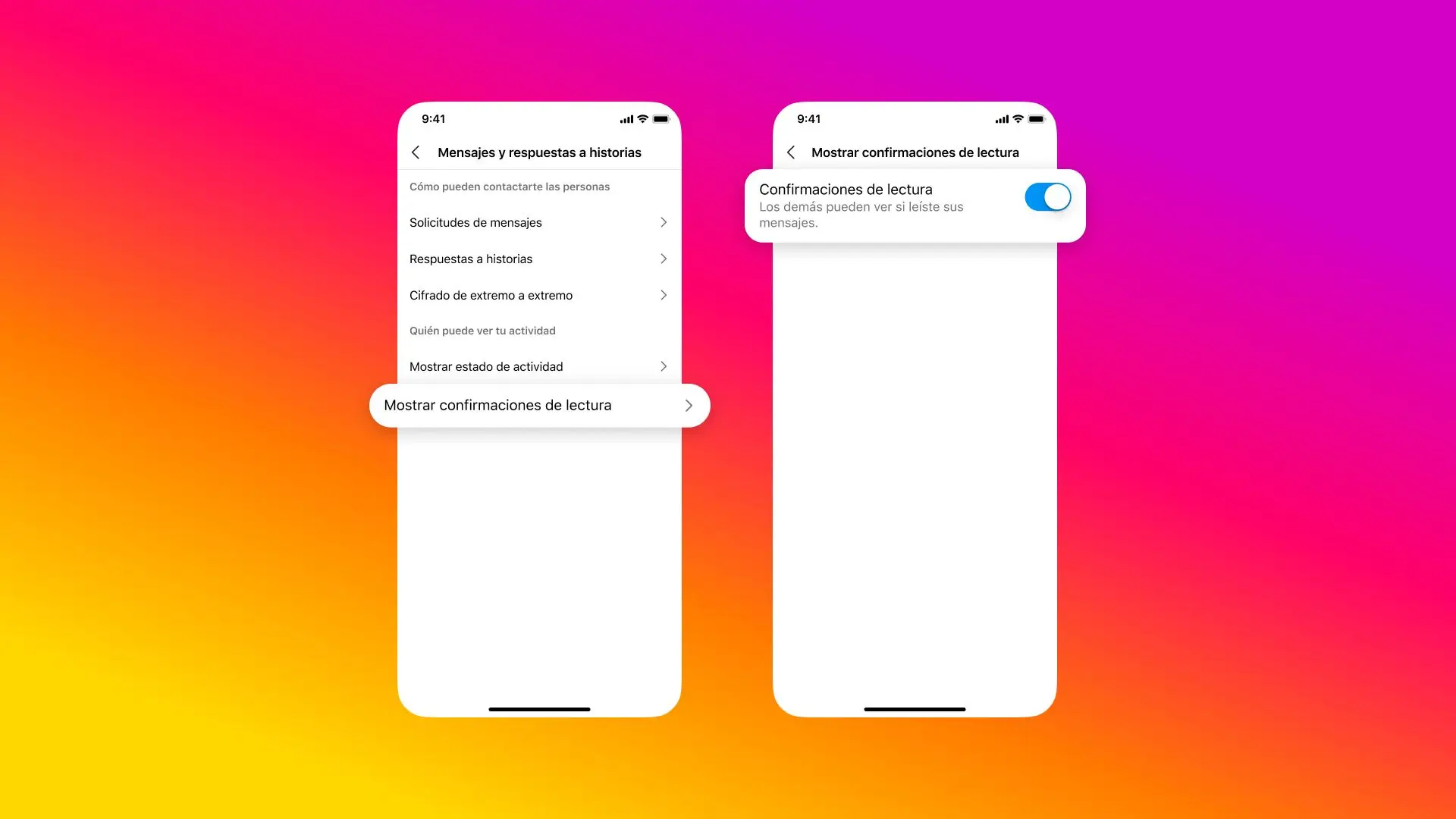 Instragram permitirá a partir de ahora desactivar la confirmación de lectura de los mensajes