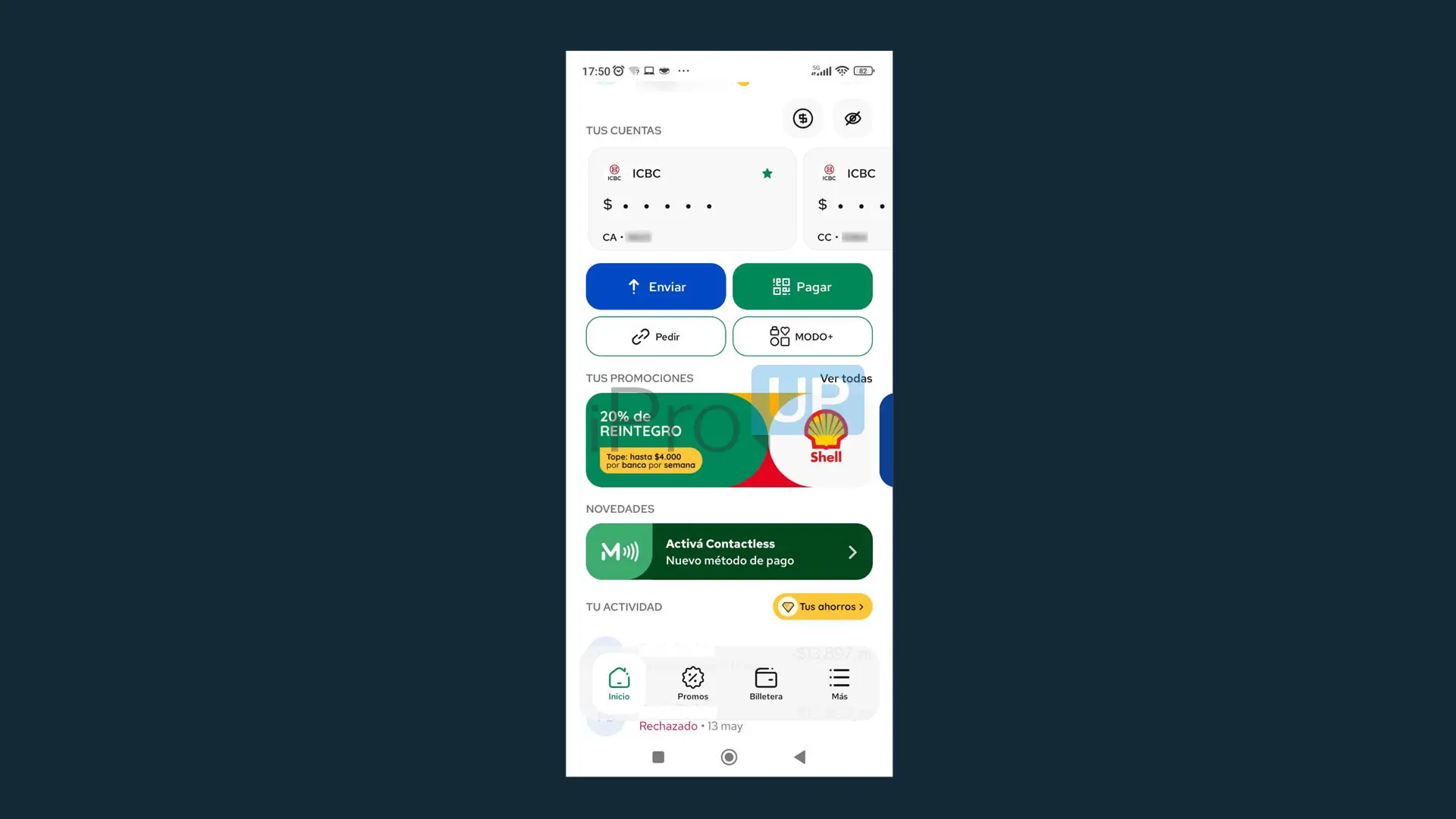 MODO activó la posibilidad de abonar con contactless