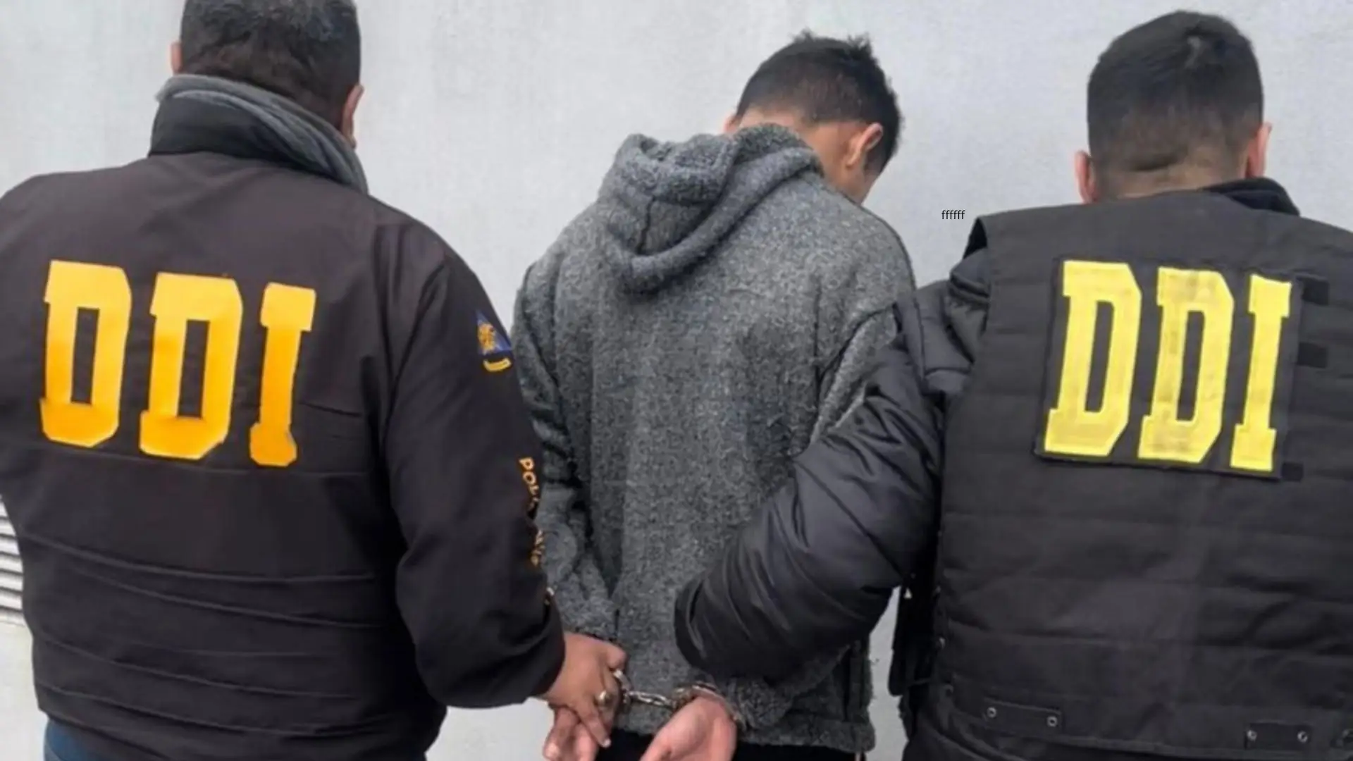 El momento de la detención