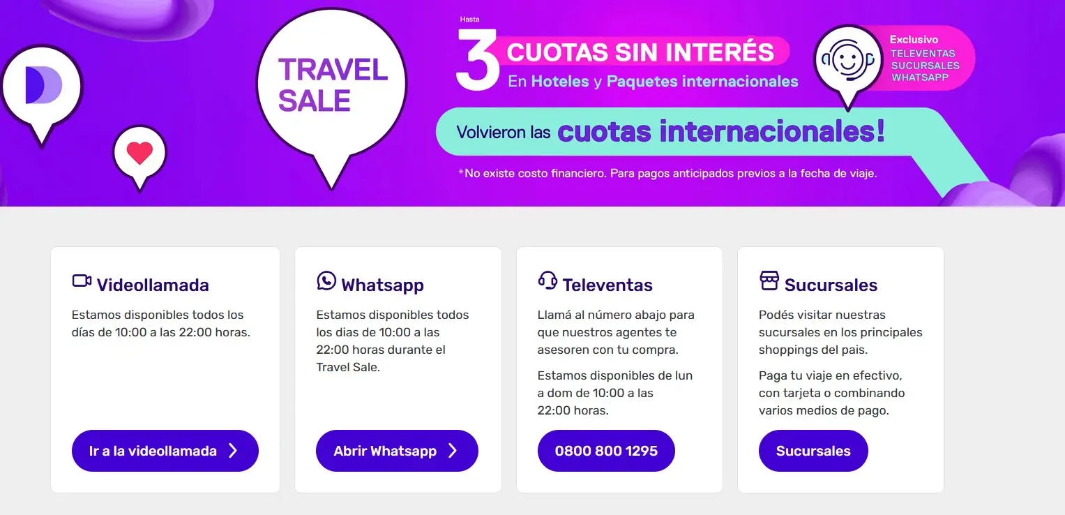 Despegar anunció el regreso de las cuotas internacionales: qué se puede comprar
