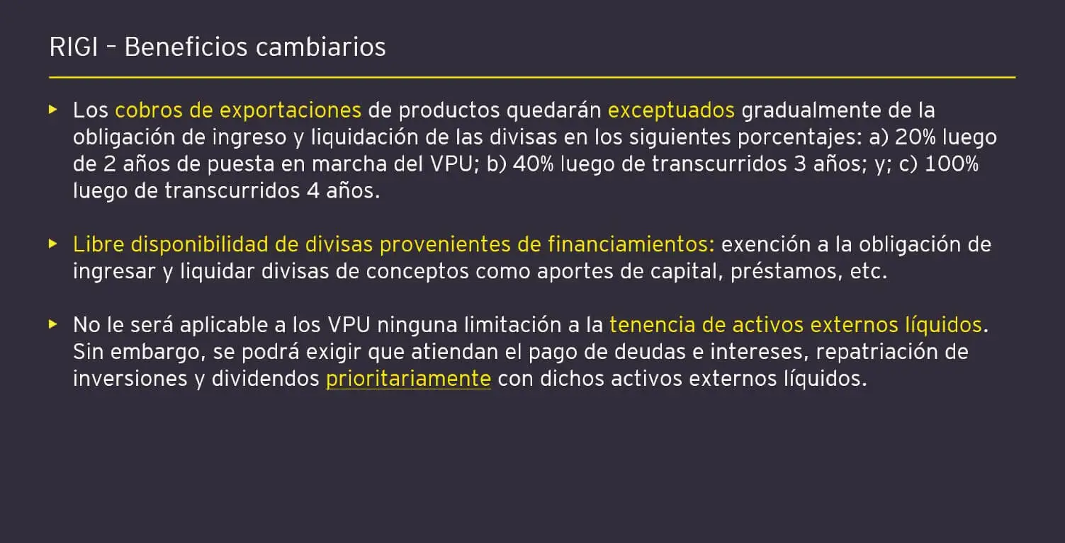 Beneficios cambiarios
