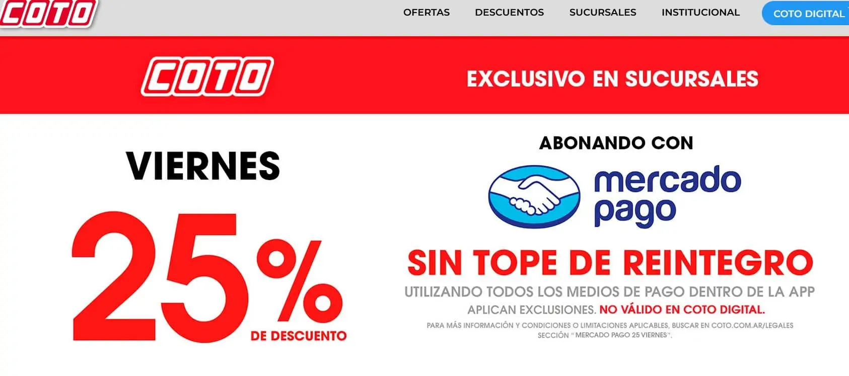 Promoción de Coto y Mercado Pago