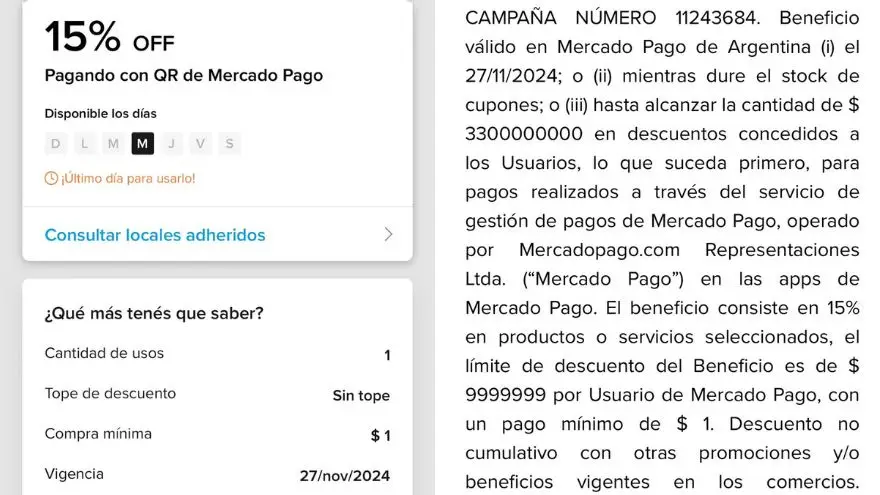 Promoción Mercado Pago y DIA