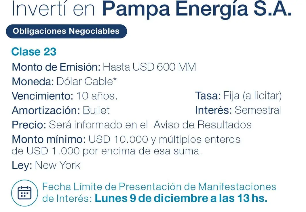 ON de Pampa Energía