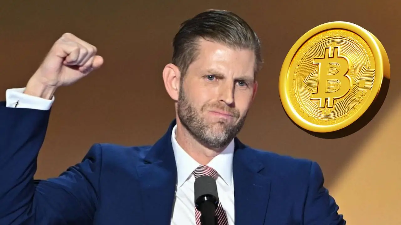 Eric Trump, uno de los hijos del mandatario que apoya el proyecto DeFi de WLFI