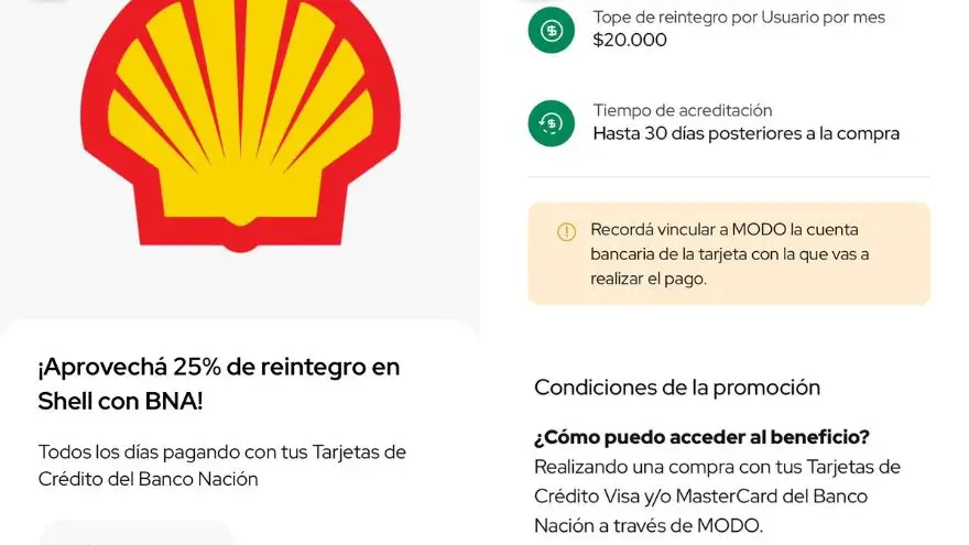 Promoción Shell y BNA