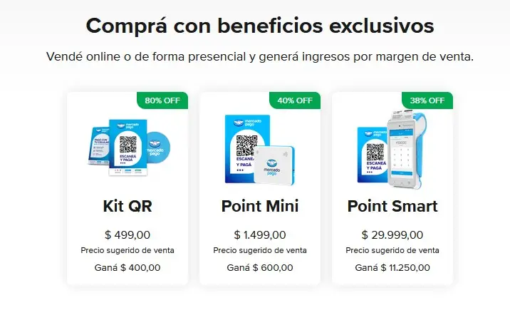 Los productos de Mercado Pago