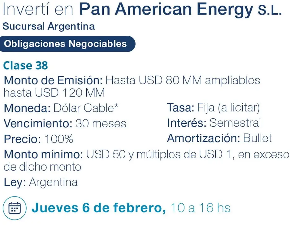 Nueva ON de PAE (Fuente: Balanz)