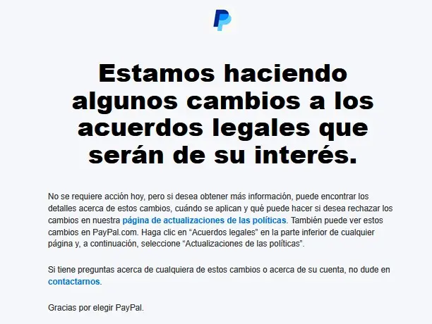 Te recomendamos consultar las políticas de PayPal para tener más detalles