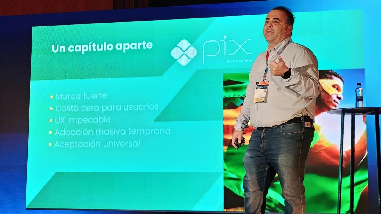 Matías Gorganchian, co-founder de kamiPay, en el Merge Buenos Aires