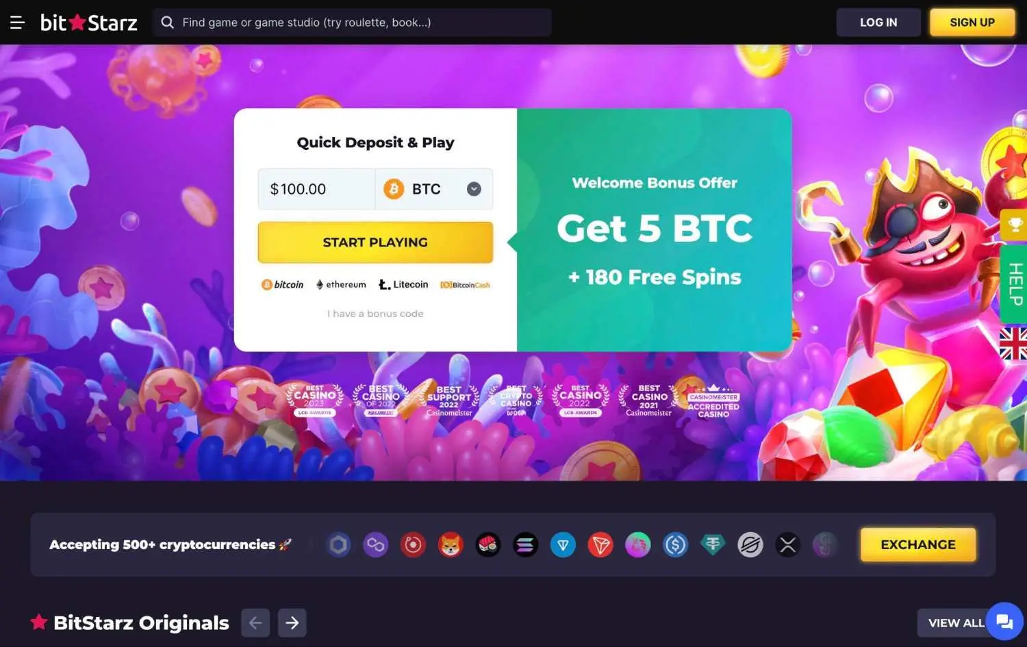 Casino en línea Bitstarz con más de 500 pagos en criptomoneda