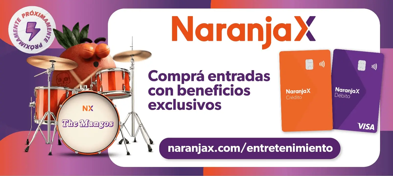 Los mangos de Naranja X se suben al escenario a 'rockearla' con preventas y descuentos