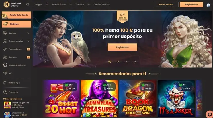 National Casino: Mejor casino para los que buscan un buen programa VIP