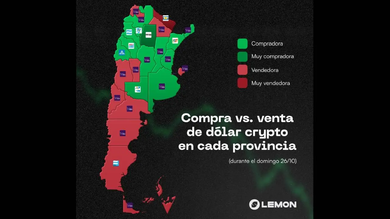 Provincia por provincia: así compraron dólar cripto los argentinos en las  elecciones