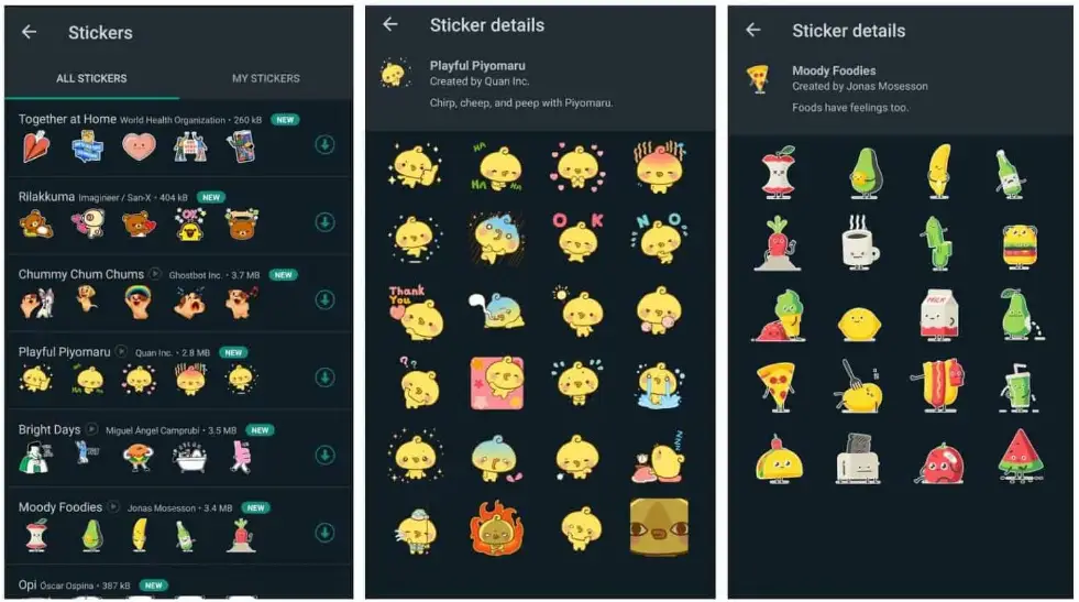 Los detalles de los nuevos stickers animados