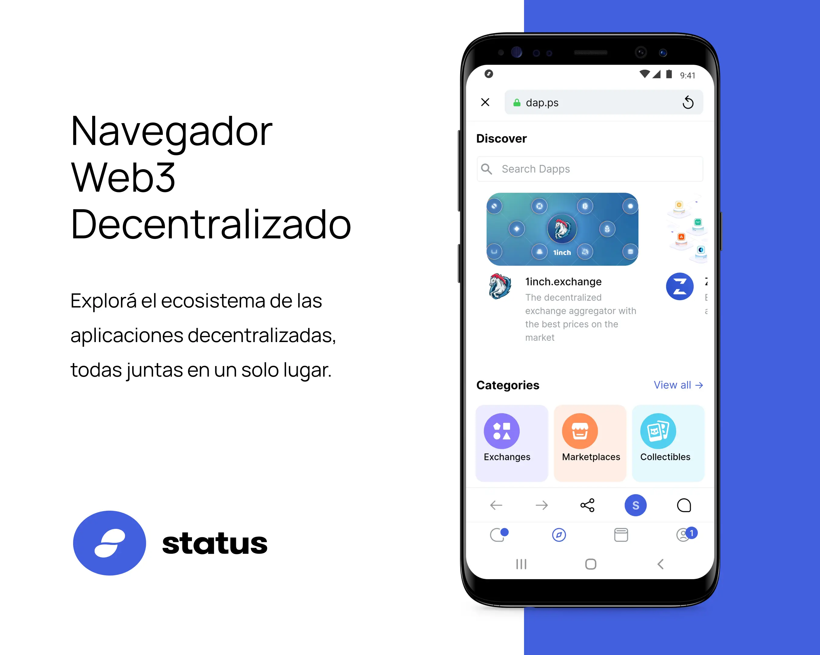 Status es una billetera cripto que permite a usar protocolos DeFi de manera privada