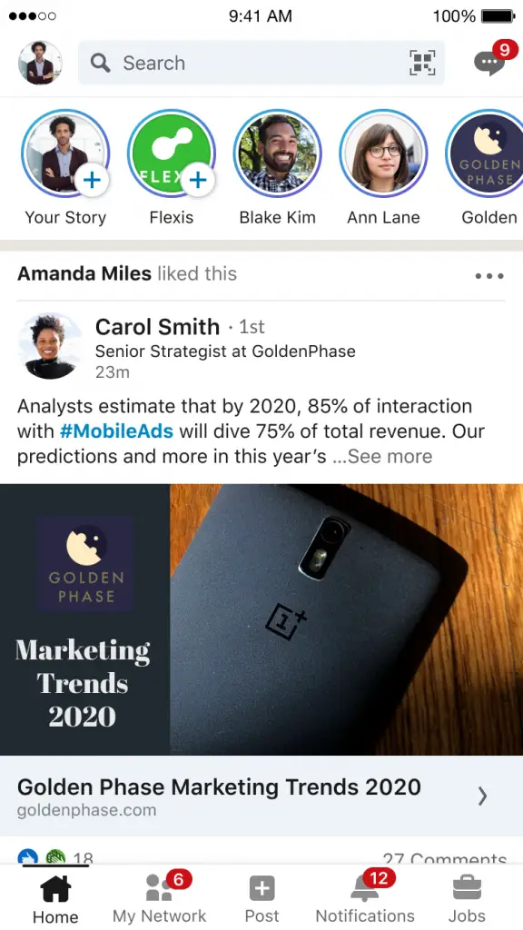 LinkedIn incorporará su propia versión de posts efímeros o 
