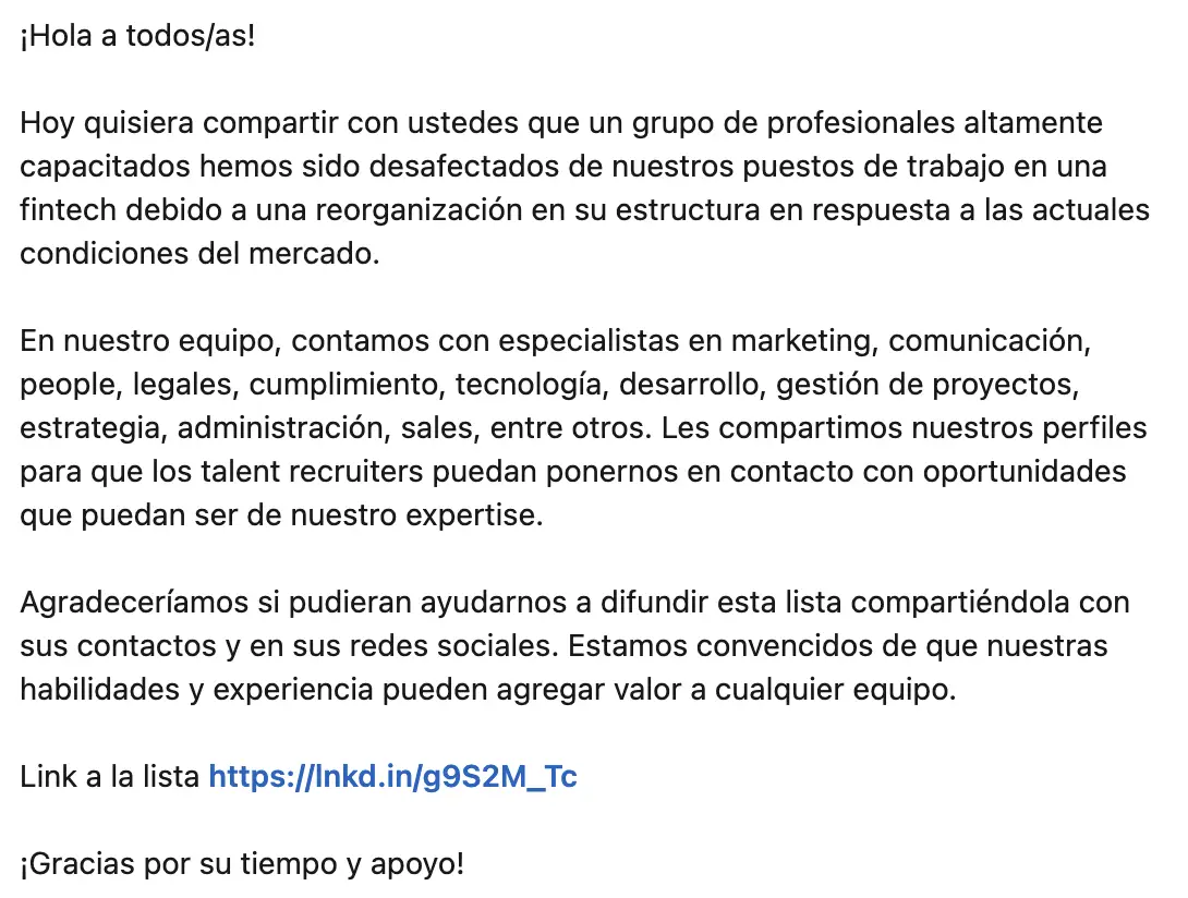La fintech Callao despidió al 35% de su personal