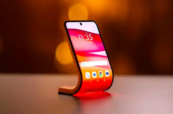 Prototipo de pantalla flexible adaptativa.