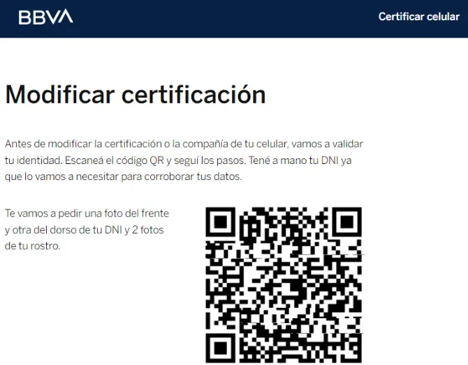 Para activar el sistema de autenticación mediante SMS primero se debe certificar el celular