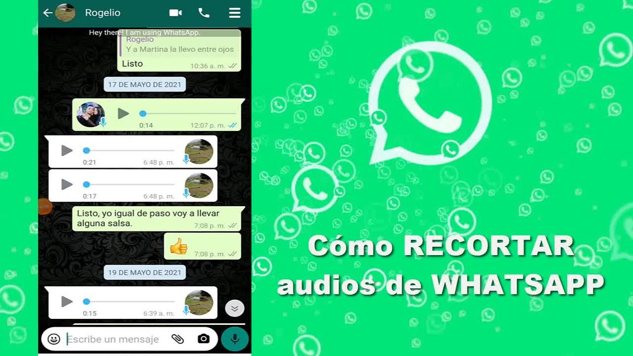 Cómo editar y cortar mensajes de voz de WhatsApp