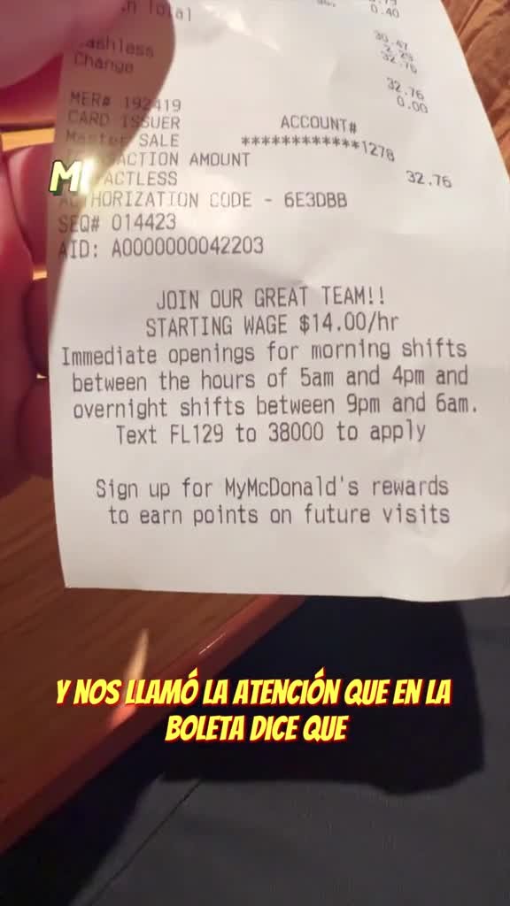 Cuál es el salario mínimo de un empleado de Mc Donald´s en Estados Unidos